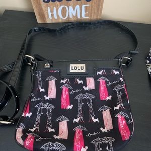 Lulu Guinness London Black Messenger
